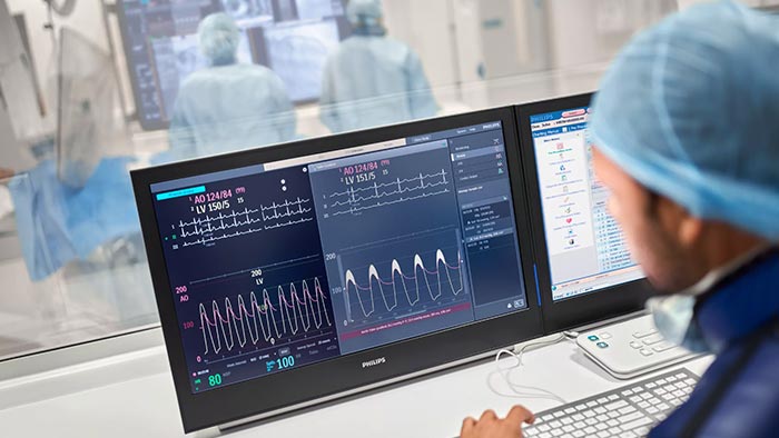 Sistema hemodin&acirc;mico de interven&ccedil;&atilde;o da Philips