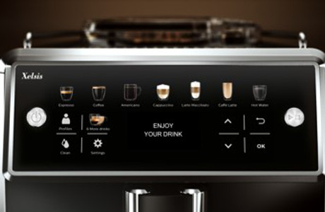 Coloque uma ch&aacute;vena e prima o bot&atilde;o de "Standby"