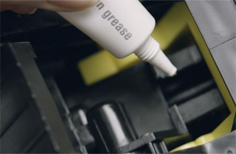 Lubrificar o bloco de prepara&ccedil;&atilde;o