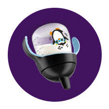 O copo Philips Avent &eacute; &agrave; prova de derrames