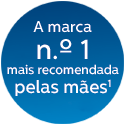 Marca n&uacute;mero um recomendada pelas m&atilde;es