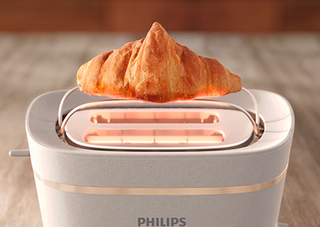 Philips Eco Conscious Edition, projetado eficiente, conjunto de pequeno-almo&ccedil;o
