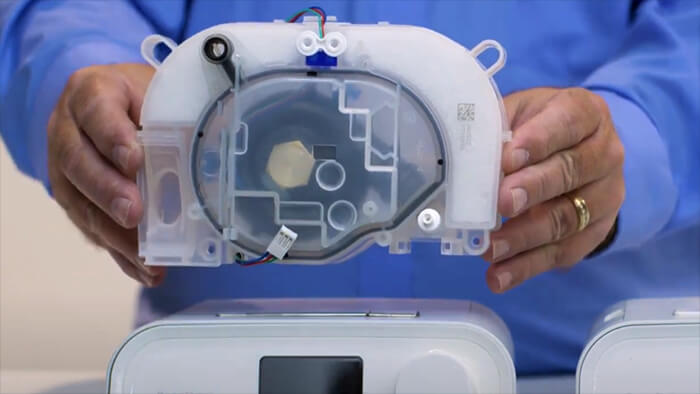Informa&ccedil;&otilde;es sobre o dispositivo de substitui&ccedil;&atilde;o de primeira gera&ccedil;&atilde;o da Philips Respironics