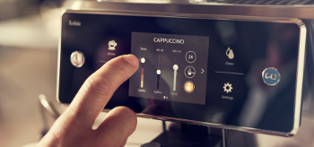 M&aacute;quina de caf&eacute; expresso Saeco, primeira utiliza&ccedil;&atilde;o