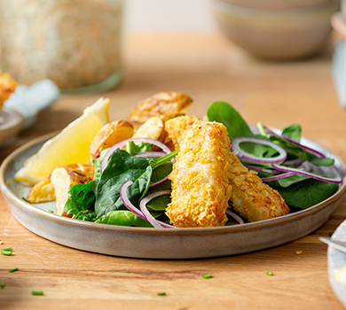 Palitos de peixe estaladi&ccedil;os