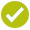 marca de verificaci&oacute;n verde